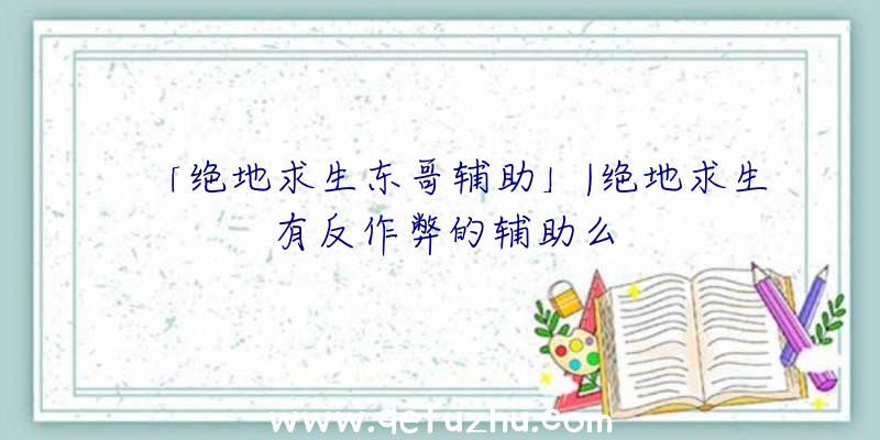 「绝地求生东哥辅助」|绝地求生有反作弊的辅助么